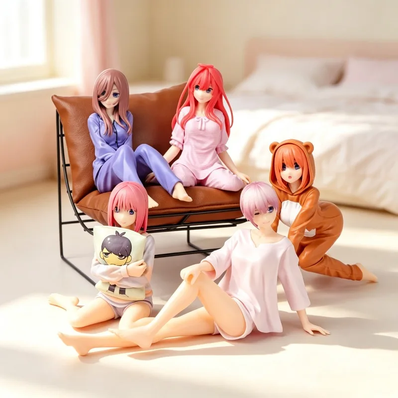 Image of Heiße Anime-Figur „The Quintessential Quintuplets“: Nakano Ichika, Nakano Miku, Itsuki, Nino, Yotsuba im Schlafanzug-Design