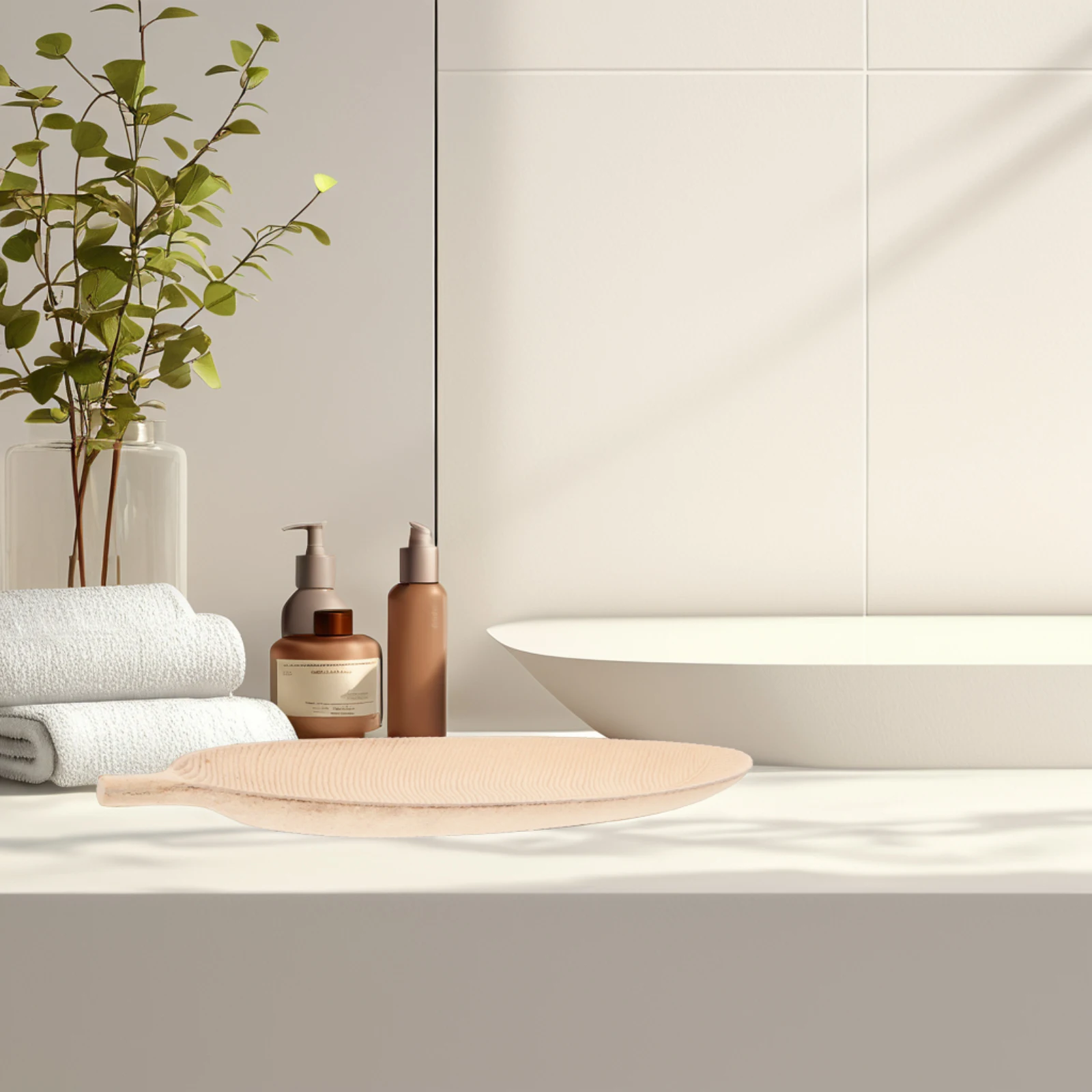 

Vintage Wooden Leaf Shape Nordic Style Multifunctional Serving Snack Tray For Jewelry Accessories Storage Decorative Trinket