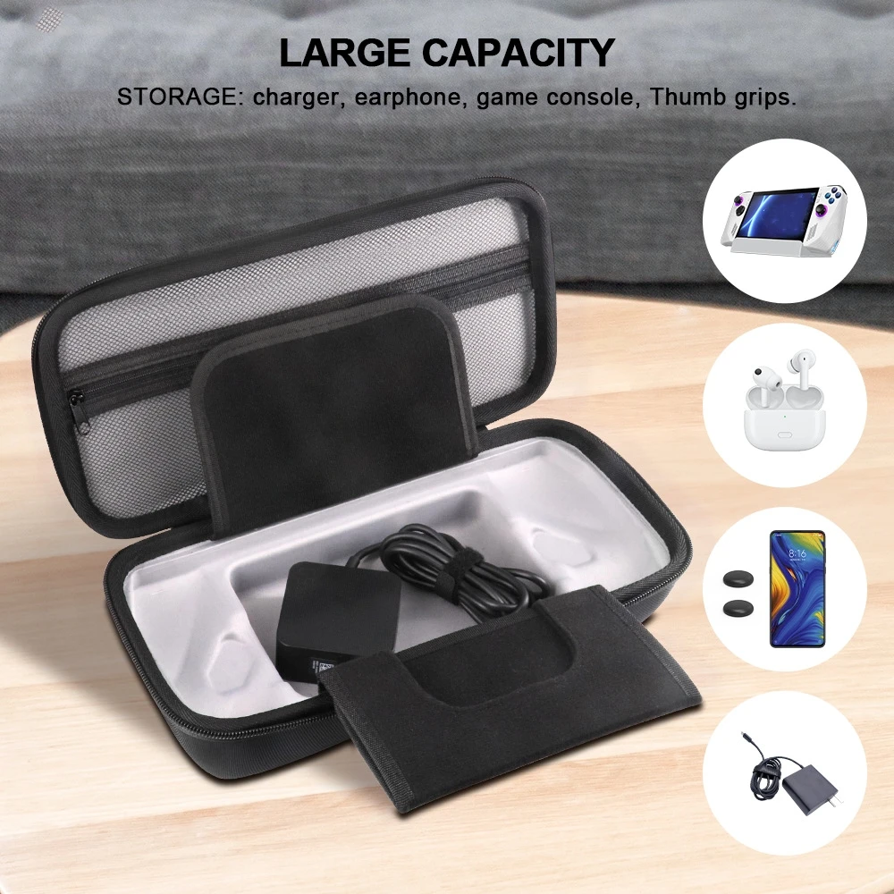Portable Hard EVA Carrying Case Bag Shockproof Anti-fall Protective Case Storage Bag for ROG Ally Console Accessories