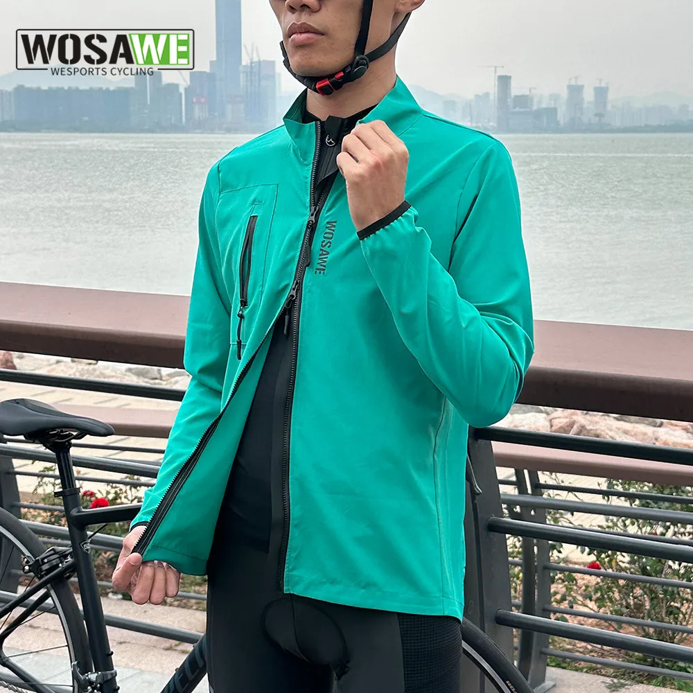 

WOSAWE Men's Outdoor Cycling Jacket Sports Waterproof Quick Dry Windbreaker Running Sun Protection Bicycle Cycling Vest