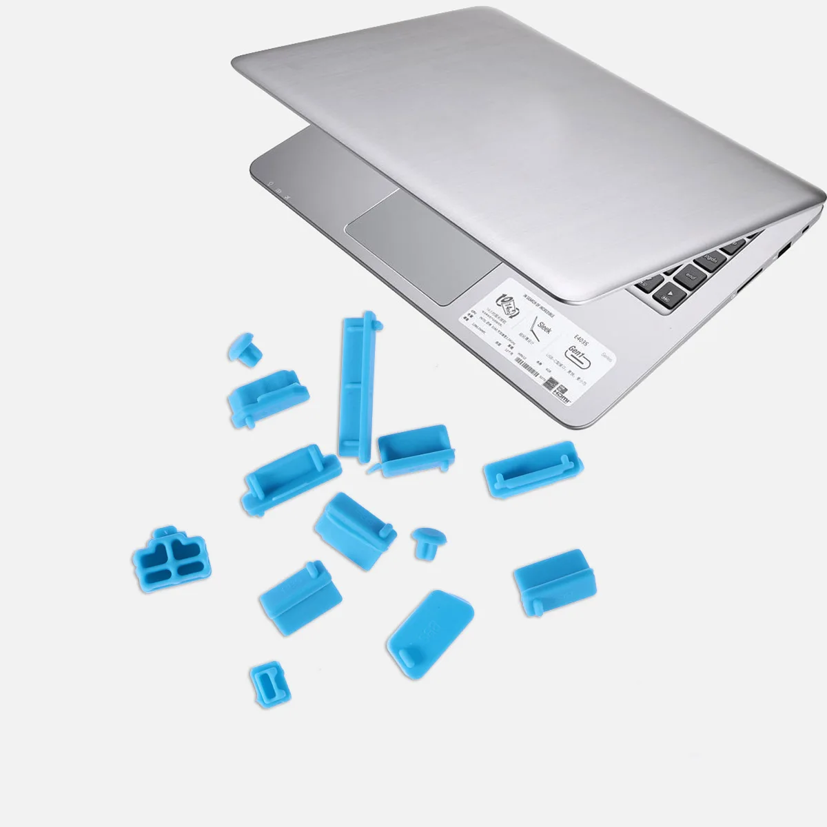 

13Pcs Laptop USB Plug Dust Cover Silicone Protector Port Dustproof Heat Resistant Set Plug