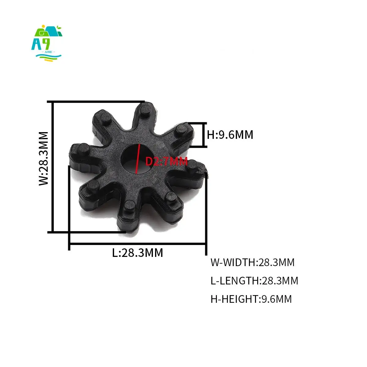 

A09E-10 PCS 56315-2K000-FFF Steering Column Flexible Coupler MDPS Rubber Coupler For HYUNDAI Elantra Kia Cadenza Forte Optima