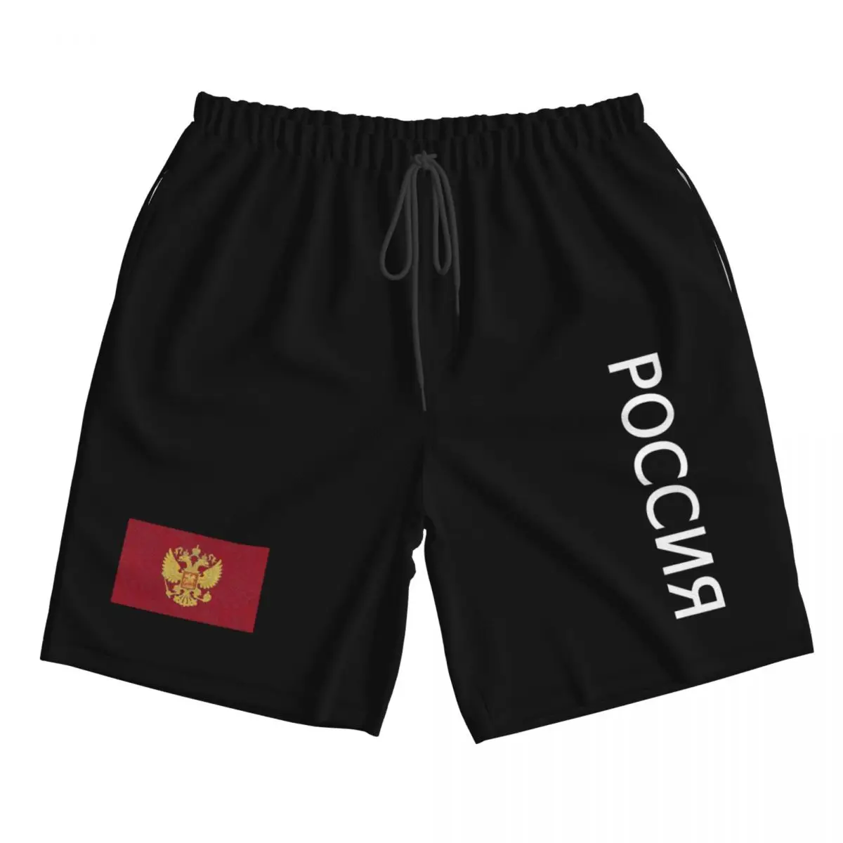 2022 Men\'s Russia Flag RUS RU Beach Shorts Quick Dry Material Fitness Shorts Summer Casual Sports Mens Beachwear Swimsuit