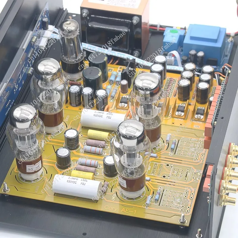 HiFi Stereo Tube Preamplifier,6SN7+5Y3 Tube,Remote Relay 1024 Steps Home Audio Preamp