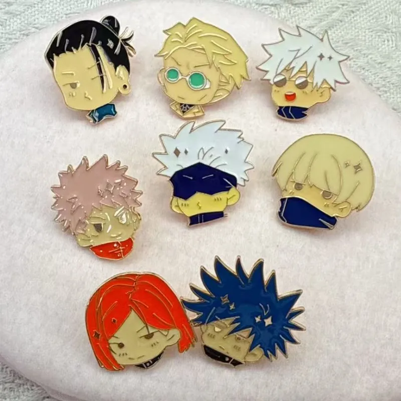 

Аниме дзюдзюцу кайсен мультфильм сплав милые милые креативные модные универсальные броши для одежды булавки аксессуары