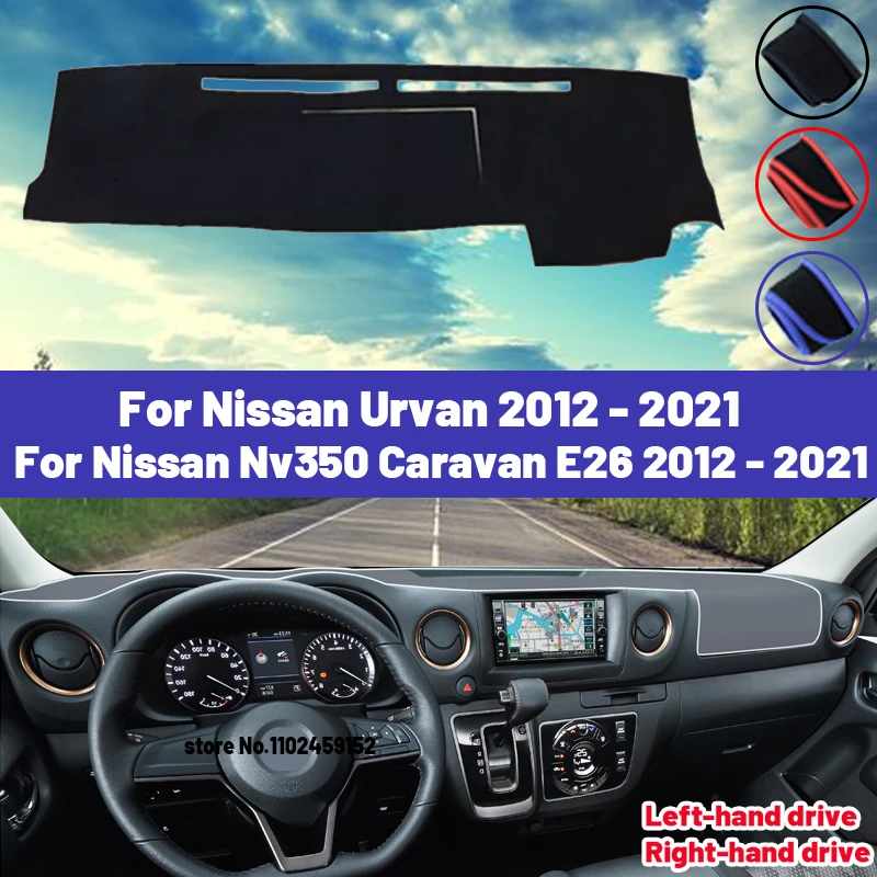 Cubierta para salpicadero de coche, alfombrilla de alta calidad para Nissan Urvan Nv350 Caravan E26 2012-2021, Anti-UV