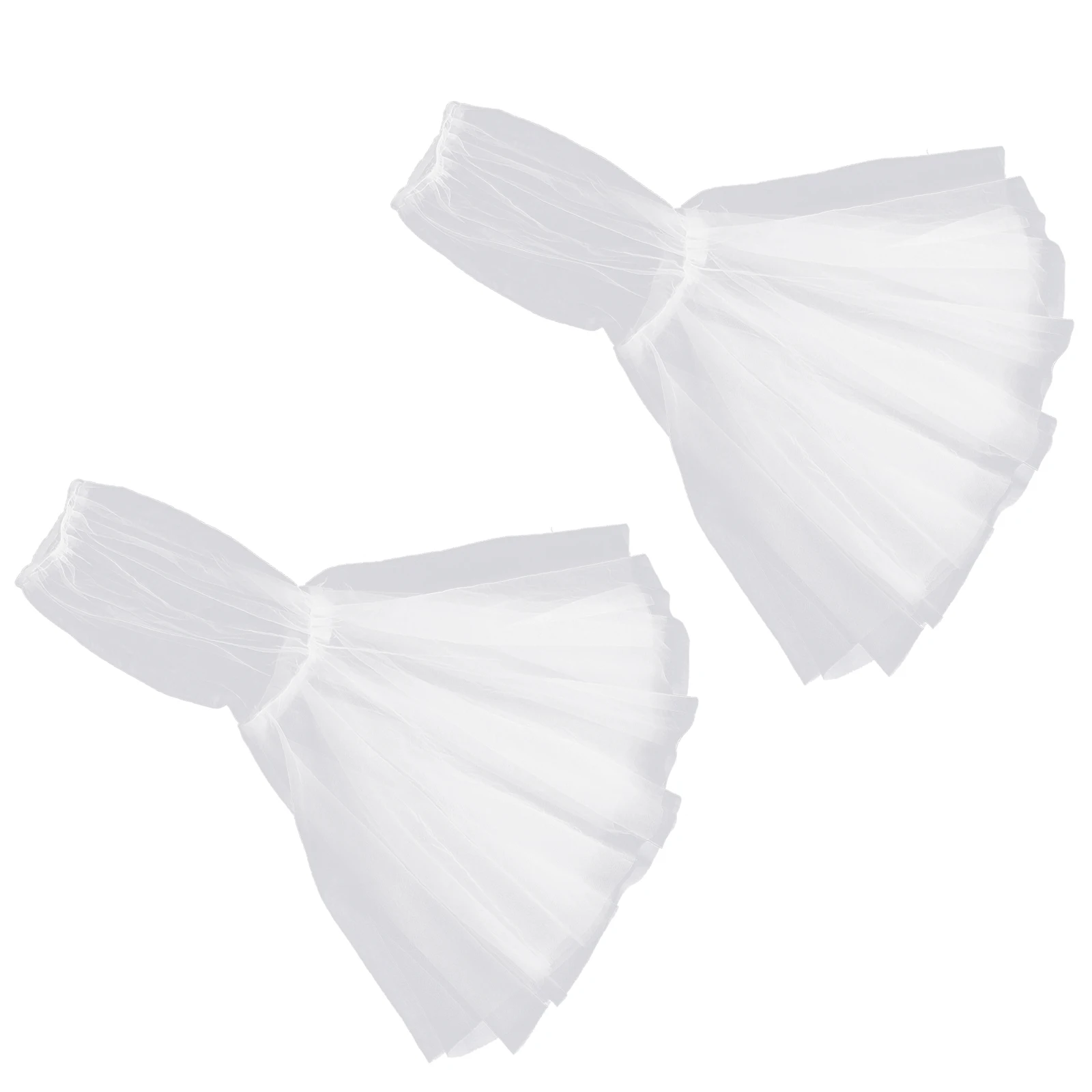 

1 Pair Tulle Wedding Dress Sleeves Women Bridal Detachable Arm Mesh Sleeve Banquet Opera Party Dress Accessory Costume Skirt