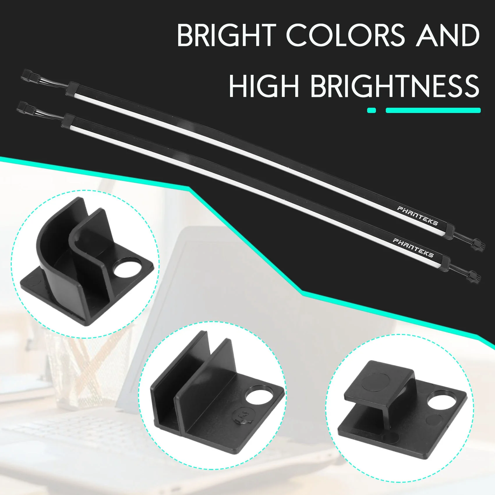 โปรโมชั่น! ไฟ LED คอมโบ PHANTEKS แบบ ARGB สำหรับตกแต่งเคสคอมพิวเตอร์ แถบไฟ LED 5V 3PIN หัวต่อไฟ AURA ขนาด 400 มม. x 2 ชิ้น