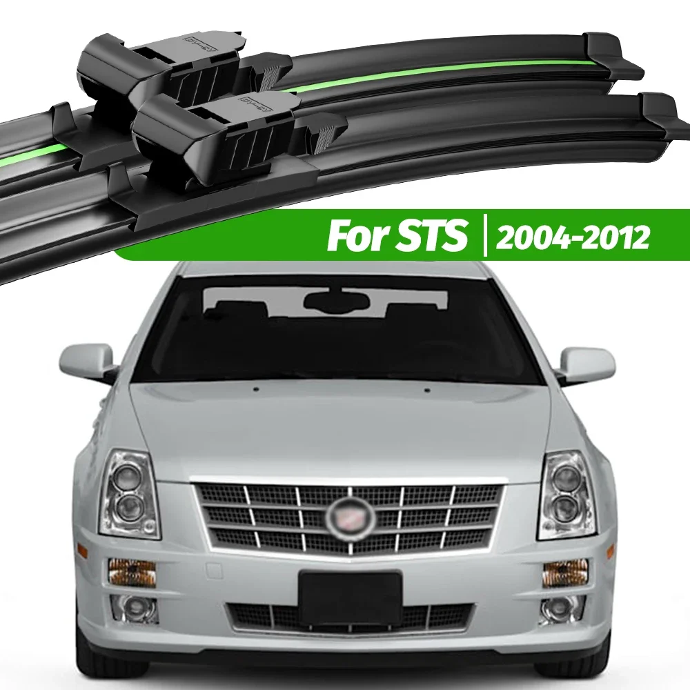 

For Cadillac STS 2004-2012 2pcs Front Windshield Wiper Blades 2005 2006 2007 2008 2009 2010 2011 Windscreen Window Accessories