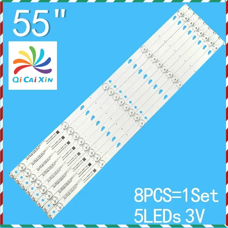 Tiras de luces LED de retroiluminación, accesorio para THOMSON T55D18SFS-01B 55FB3103 YHA-4C-LB550T-YHB 55GA1600 55L26CMC 55L2600C, 5LED