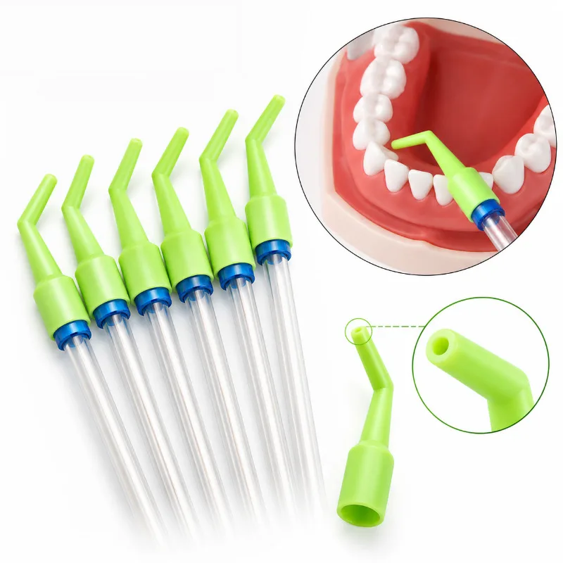 100Pcs/Bag Dental Saliva Suction Accessories Autoclavable Cavity Conversion Head Straw Nursing Clinic Dentistry Disposable Tools