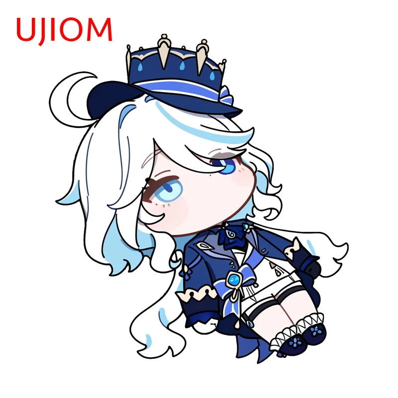 UJIOM Lovely Genshin Impact Furina Wall Sticker Exquisite Fashionable Glaring Hot Selling Decal Suitable For Light Switch Decor