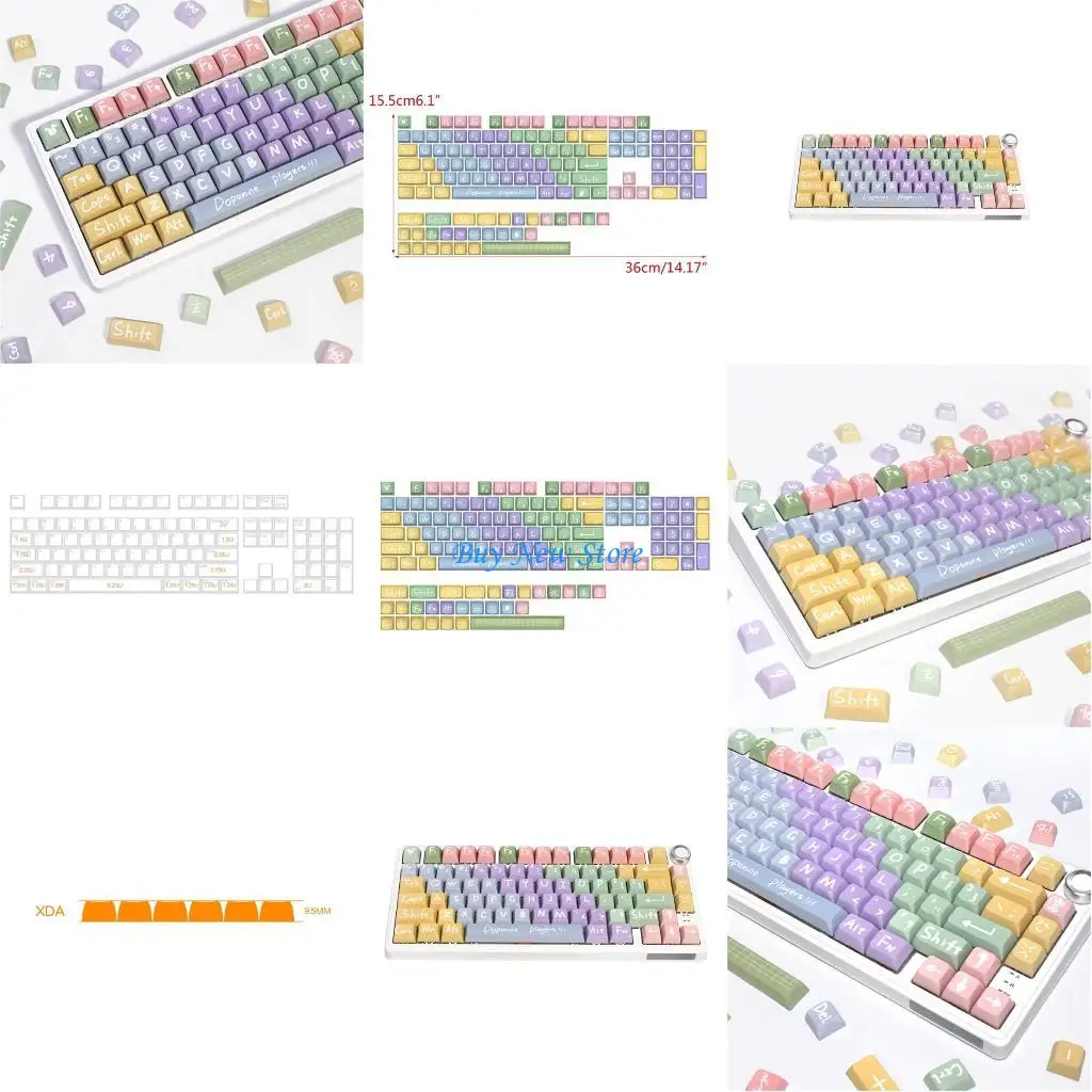 

20CE 133Keys Keycap PBT Sublimation Keycaps Better Comfort XDA Profile PBT Keycaps