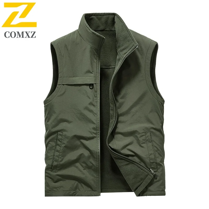 

Mens Spring Summer Tactical Vest Multi-Pocket Work Jacket Outdoor Fishing Photography Breathable Mesh Utility Sleeveless Coat
