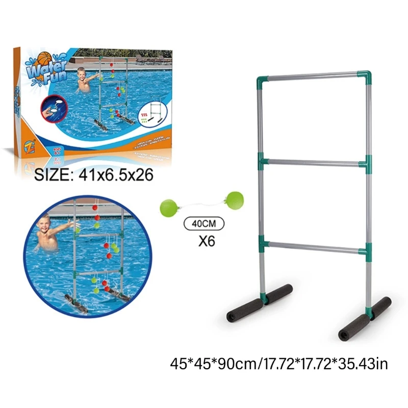 Piscina baloncesto acuático, fútbol, aro flotante incluido, portería para junto a piscina