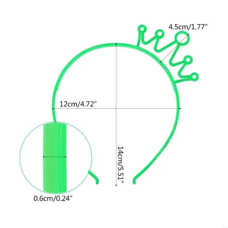 أزياء الكبار للأطفال متوهجة تاج شكل الشعر هوب مضيئة هيرباند مرحلة العروض هالوين النساء التصميم عقال Y166