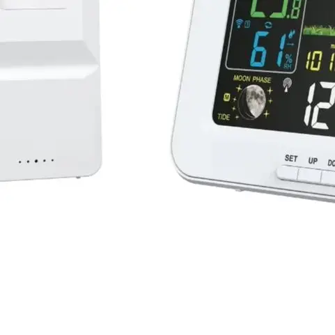 6in1 Weather Station with Outdoor Sensor Color LCD Display for Home Indoor Outdoor Temperature Humidity Air Pressure