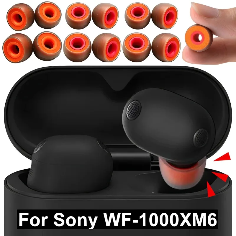 Memory Foam Earbud for Sony WF-1000XM6 1000XM5/4/3 Wireless Earphone Replacement Eartips Silicone Ear Plug Protective Sleeve Cap