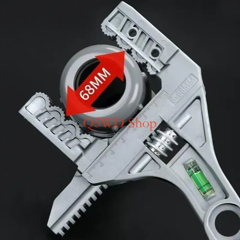 Q5WD MultiPurpose Plumbing Wrench Features 68mm Opening AntiSlip For Security