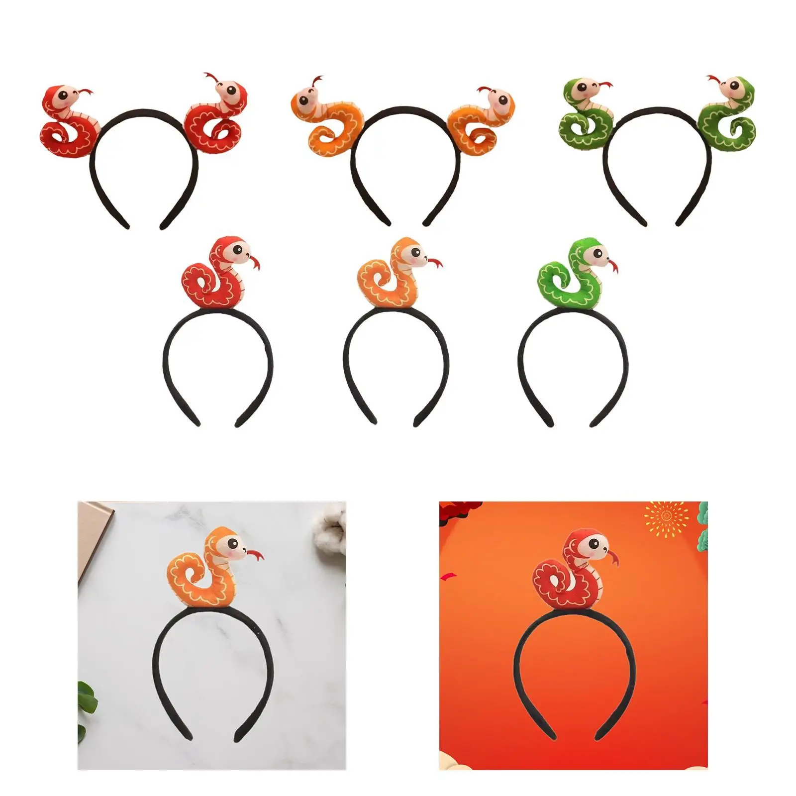 Serpent bandeau accessoires de Costume accessoire de cheveux casque pour les spectacles sur scène de carnaval habiller jeu de rôle nouvel an chinois