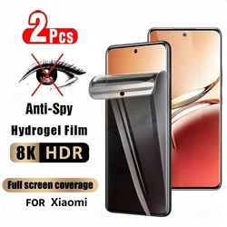 2Pcs Anti-Spy Screen Protector For Xiaomi Redmi Note 11 12 13 Pro 5G 12S 11S 10S Privacy Hydrogel Film For Redmi 13C 12C 10A 9A