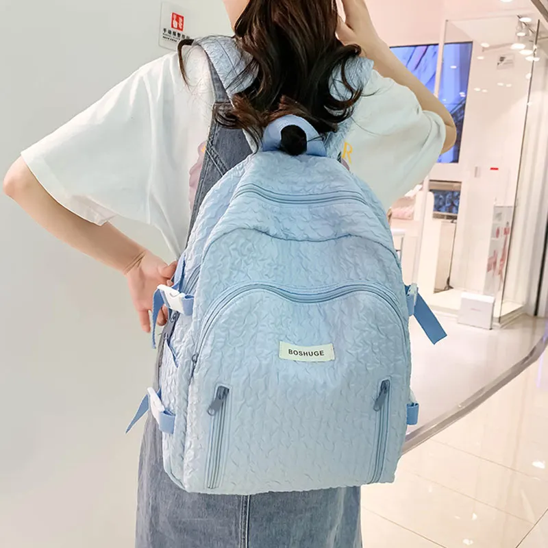 Mochila escolar estudantil para crianças, bolsas estudantis novas, bolsa de ombro para menina, mochila para laptop, moda feminina