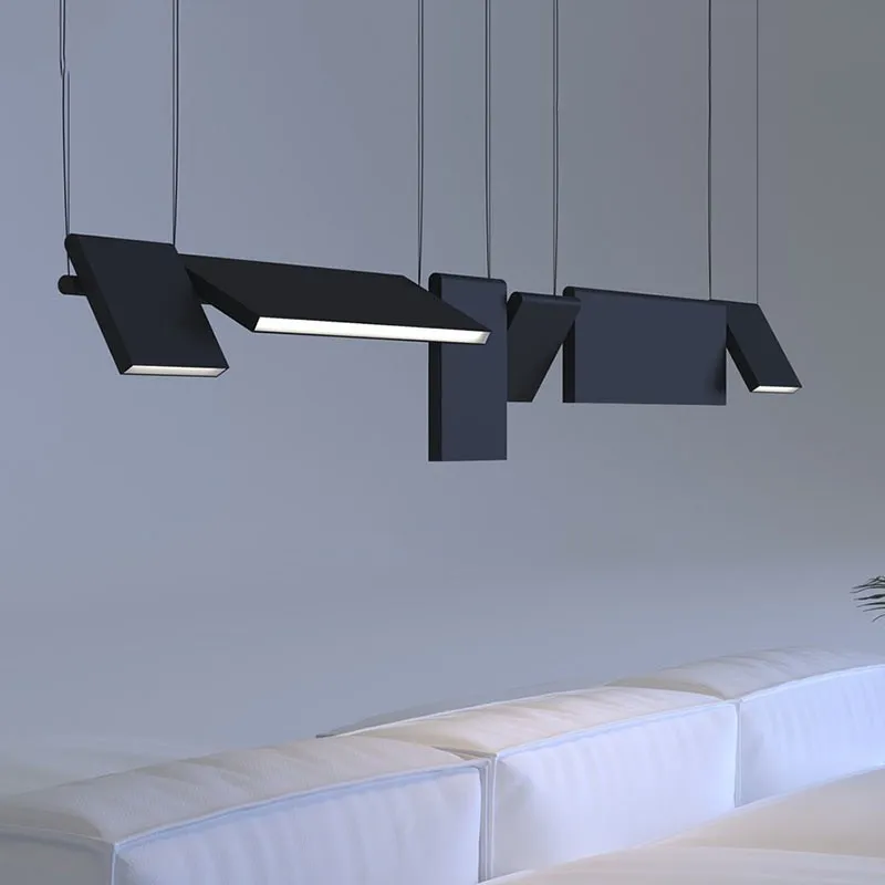 Modern Axis Modular Lighting Modern Rotatable Black Led Pendant Lights For Bar Loft Office Bedroom Living Room Designer Lamp