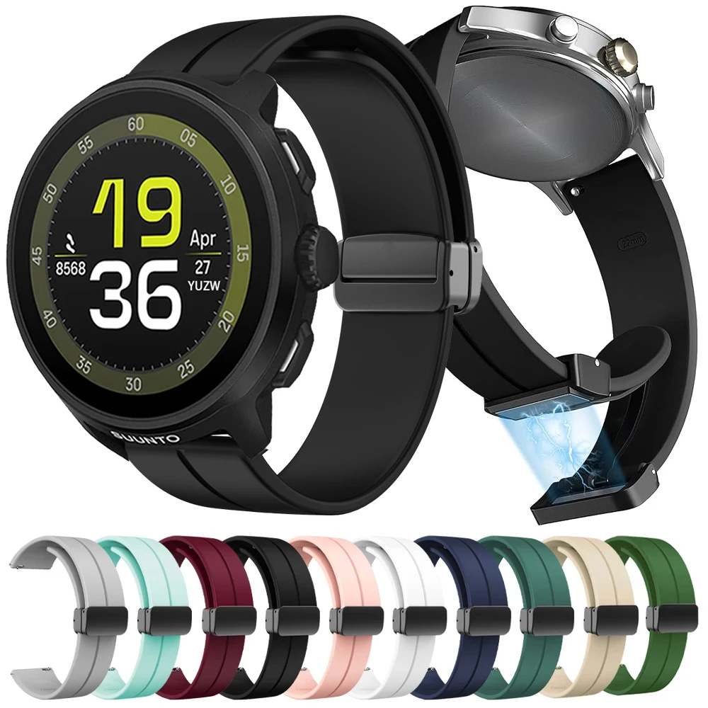 SUUNTO RUN/RACE S/OCEAN/VERTICAL/5 9 PEAK PRO용 20mm 22mm 밴드, COROS PACE 3 2 APEX 2 Pro용 실리콘 스트랩 46mm 팔찌