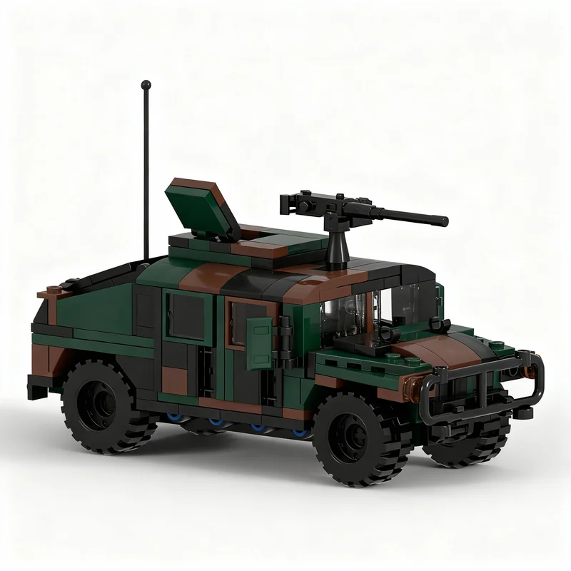 299pcs MOC M1004 Humvee Creator Model Building Blocks Construction Christmas Gifts Toys Display Assemble Education Idea Art