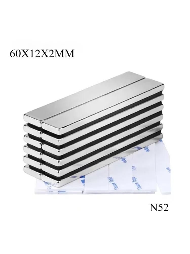 AliExpress NONE N52 60x12x2 100X10X3 Magnets Scooter Home Ebike Whiteboard Diy Refrigerator Project Neodymium Dropshipping Science Magentic