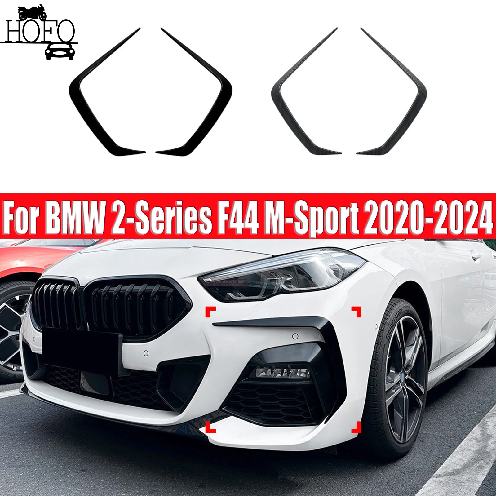 

Front Bumper Side Canard Trim For BMW 2-Series F44 M-Sport 2020-2024