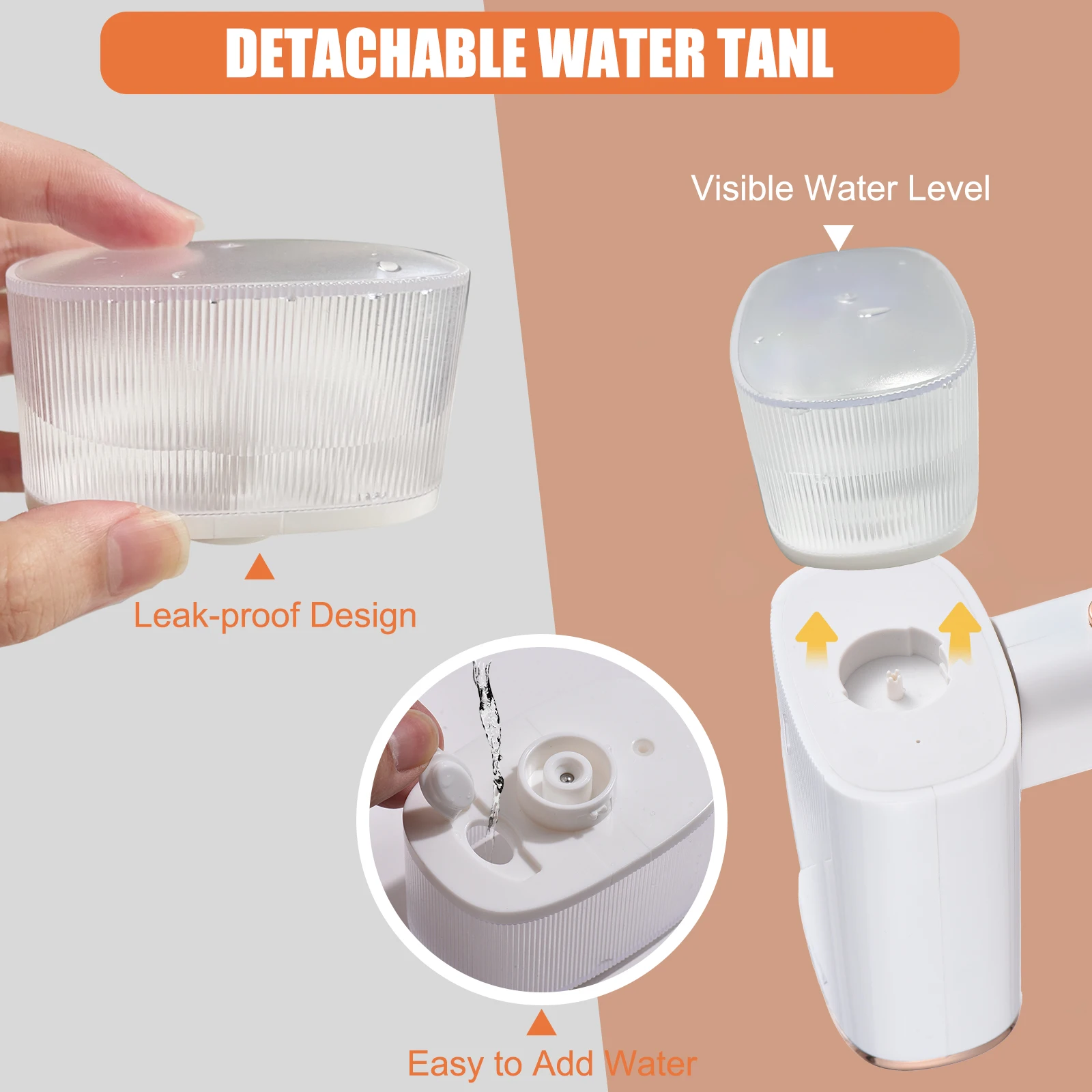 1000W Powerful Foldable Handheld Garment Steamer for Clothes and Fabrics 120ml Large Capacity Water Tank 20s Fast Heating