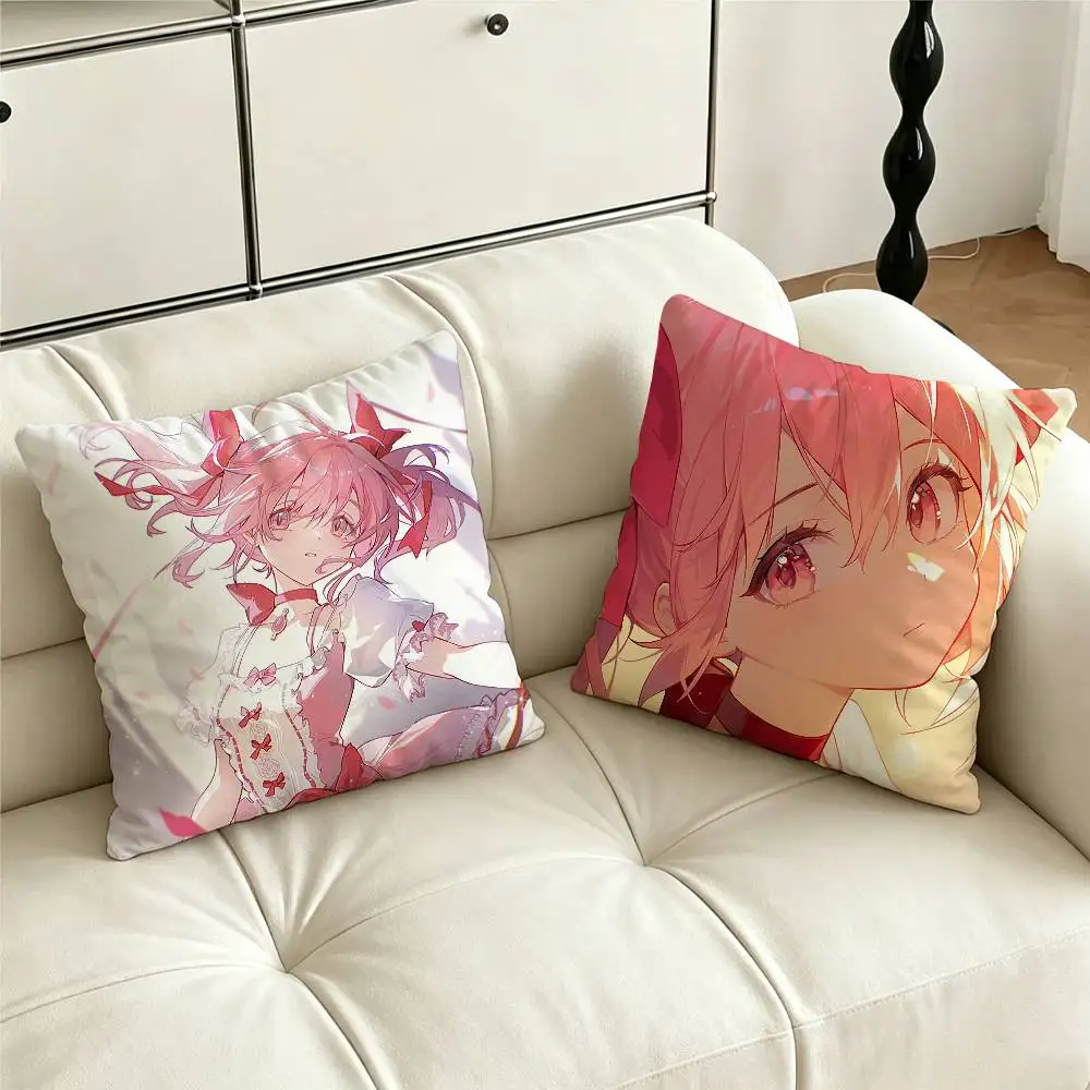 P-Puella M-Magi Madoka M-Magica Pillow Case Cushion Cover Throw Pillow Case For Car Sofa