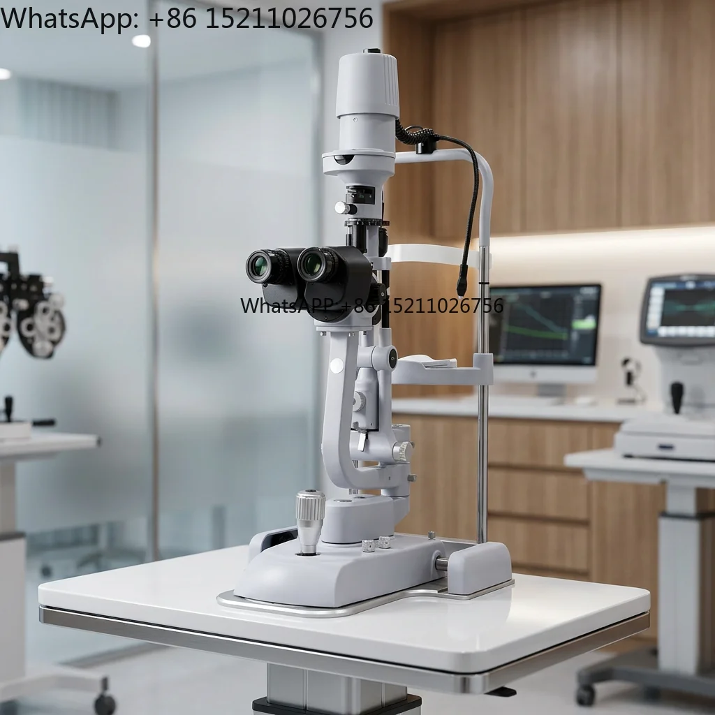 FSL-5N Slit Lamp Microscope 5 Steps Magnification Ophthalmic Equipment for Ophthalmology Eye Diagnostic Examination
