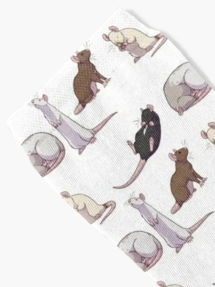 Rat Yoga All Over Socks sports and leisure Non-slip Men Socks Women's