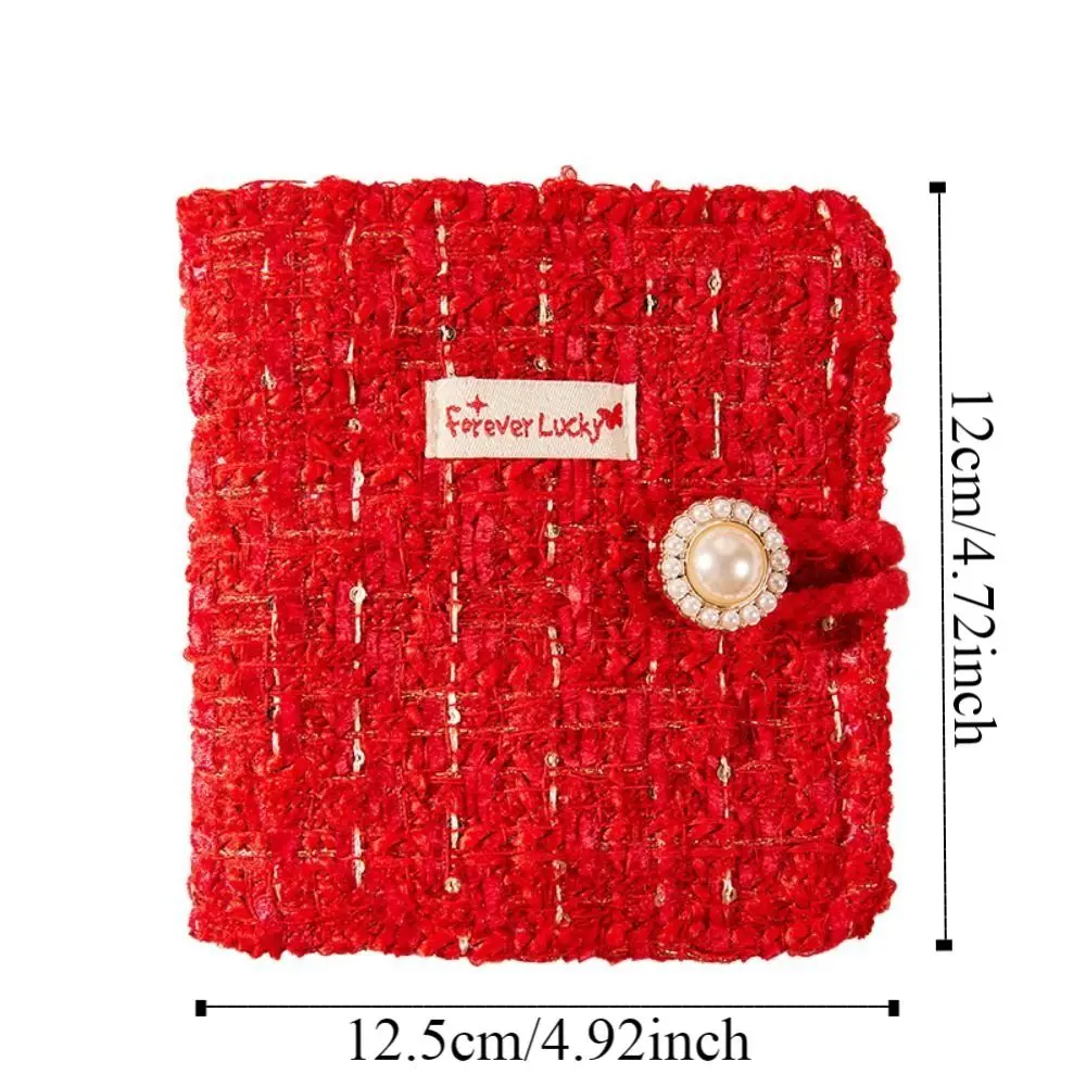 20 Card Position 3 Inch Postcard Organiser Tear Resistant Red Idol Photo Card Collector Loose Leaf Portable Card Album DIY