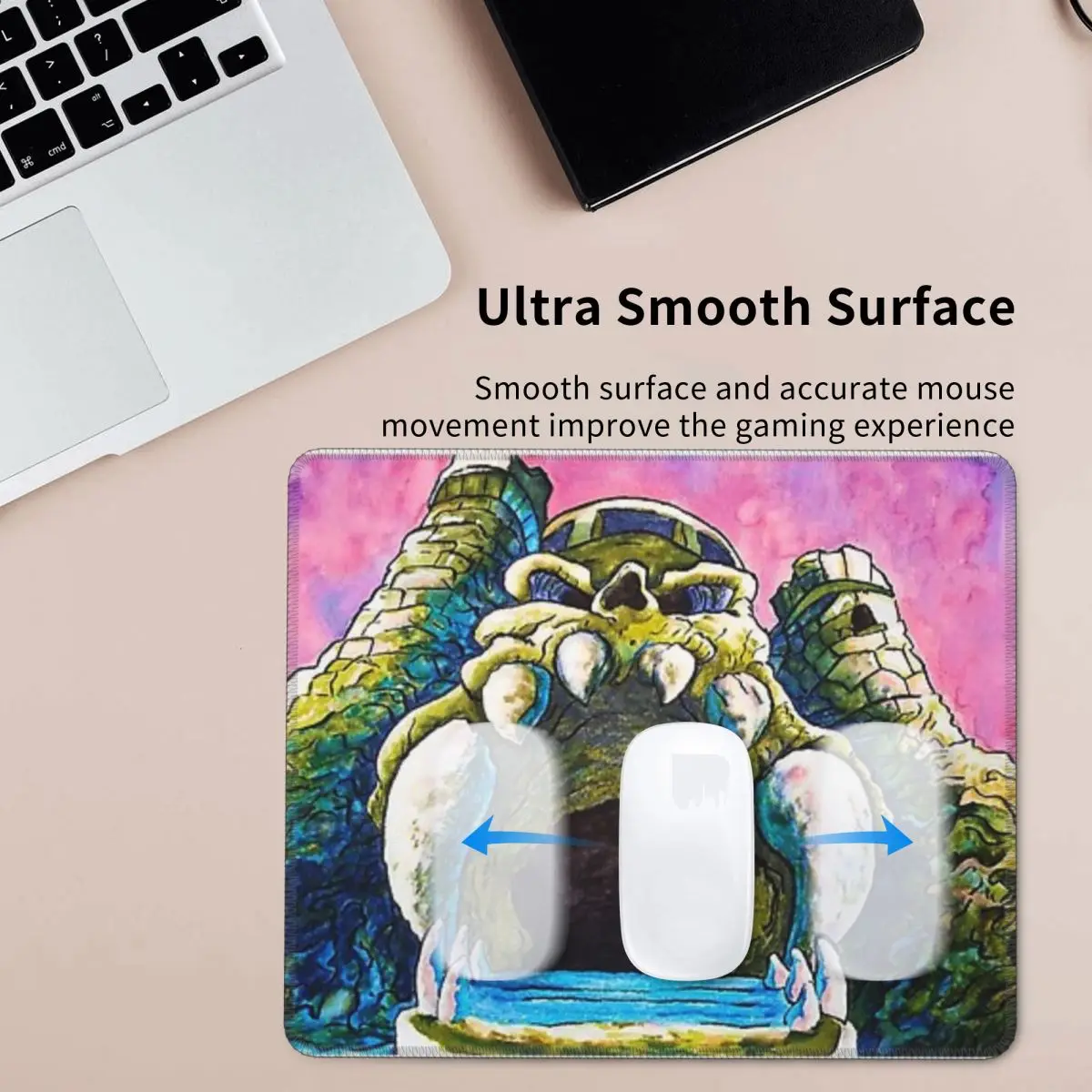 Castle Grayskull Watercolor Painting Mouse Pad Desk Protector Gamer Keyboard Pc Mouse Pad Extended Mice Keyboards Computer
