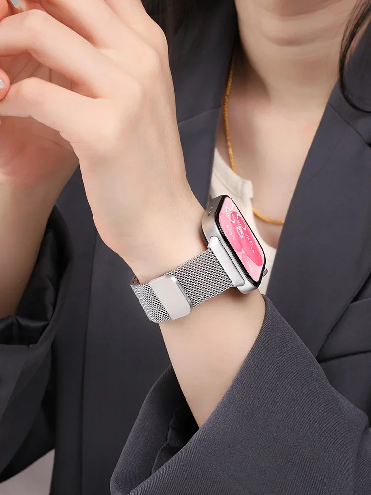 حزام حلقة ميلانو لساعة هواوي FIT 4 pro-Fit 4 حزام مغناطيسي من الفولاذ المقاوم للصدأ لملحقات أشرطة Huawei Fit 3 Fit4 #4