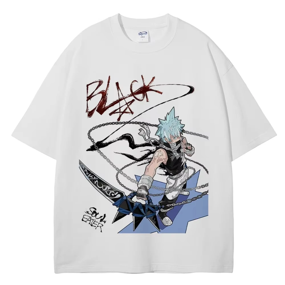 Soul Eater T Shirt MAKA ALBARN SOUL EATER Graphic Print T-shirt Men Women High-street Fashion Top O-neck Cotton Summer New Tee