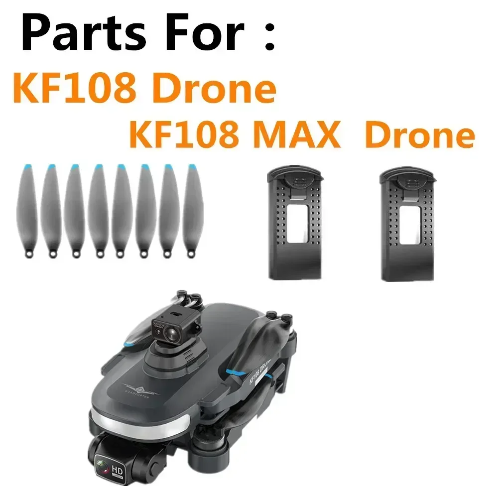 KF108 MAX Drone Battery 7.4V 1400mAh / 5-in-1 line/ Propeller maple leaf For KF108  Drone Battery Spare Parts Original Accessori