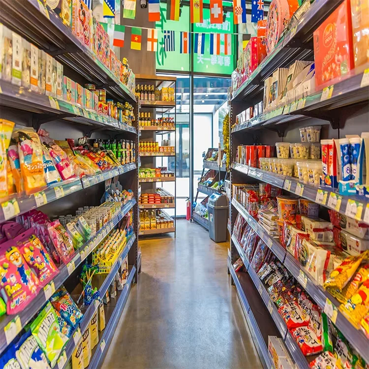 Space Saving Stacking Racks Shelves Metal Frame Shelves Durable Supermarket for Retail Store Best Choice