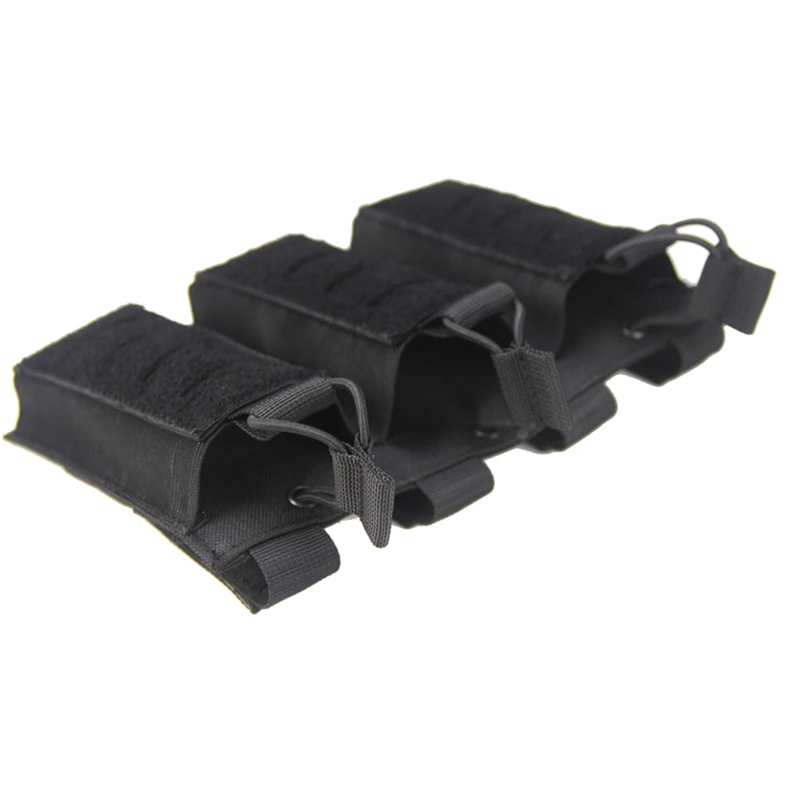 Molle Jacht Pouch Tactical Magazine Tas Elastische Open Top Triple Mag Pouch Houder Carrier Voor M4 M14 M16 Ak ar