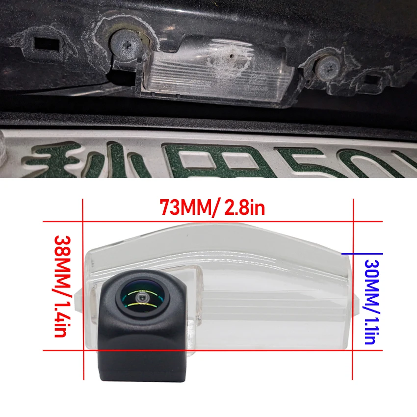 170° Degree HD 1280x720P Vehicle Rear View Camera For Mazda 2 Mazda2  Demio 2007~2014 Waterproof Backup Night Vision