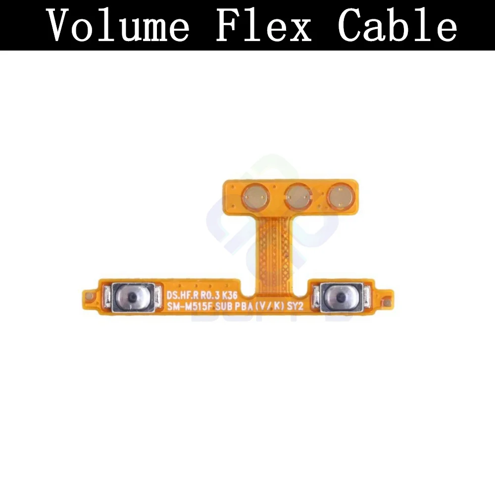Top Ear Loud Speaker SIM Card Tray Charging Port Board For Samsung A14 5G A146B Fingerprint Sensor Signal Volume Flex Cable