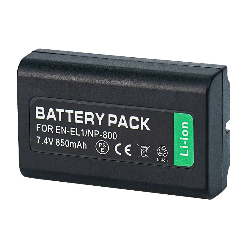 7.4V 850MAH EN-EL1 Battery for Nikon E4300 775 990 995 5700 NP-800 Camera Batteries