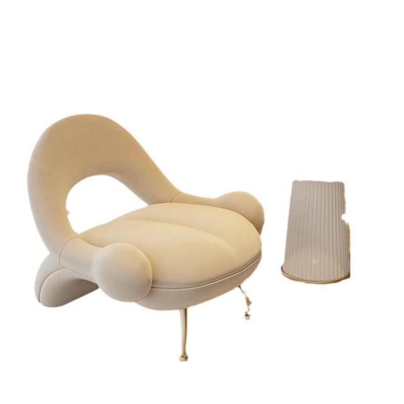 

Single sofa living room balcony lazy leisure chair sitting area reception table and chair combination