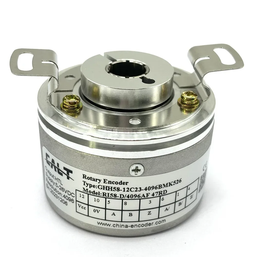 NEW RI58-D/4096AF 47RD 代替中空軸インクリメンタルロータリーエンコーダ GHH58-12C23-4096BMK526 5-26v 4096ppr