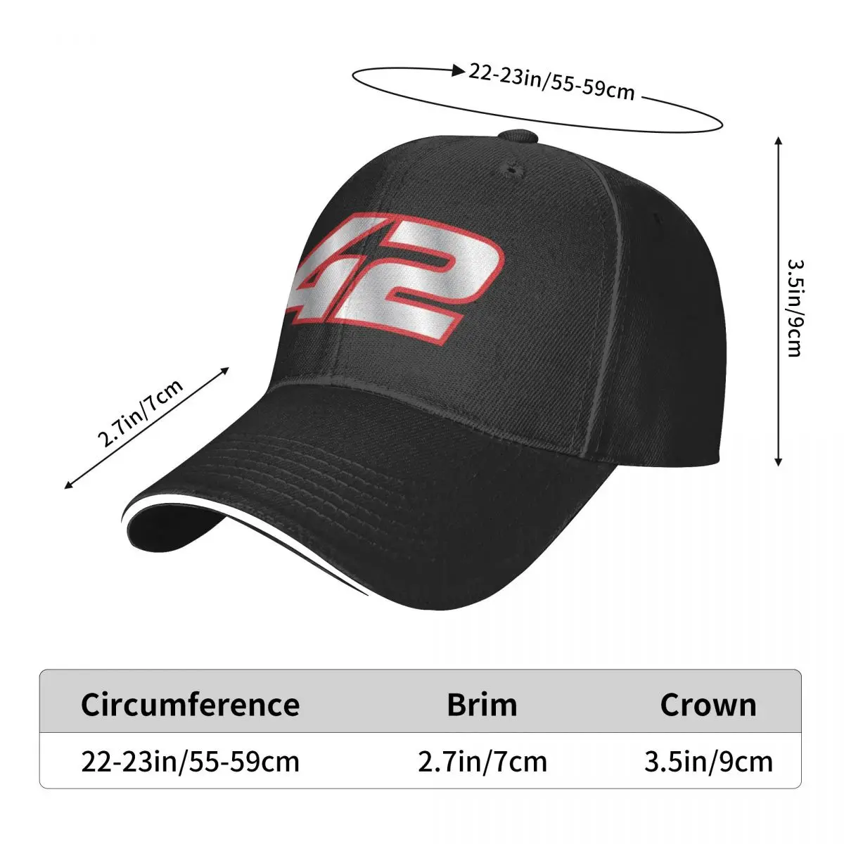 Alex Rins Number 42 Baseball Cap Trucker Hats Horse Hat Cosplay Bobble Hat Mens Cap Women's