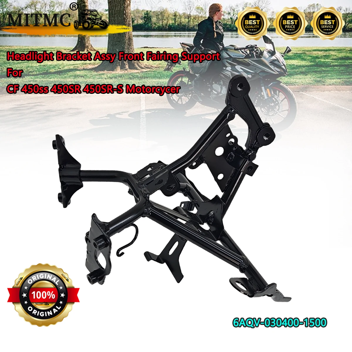 Headlight Bracket Assy Front Fairing Support For CF 450ss 450SR 450SR-S Motorcycer 6AQV-030400-1500