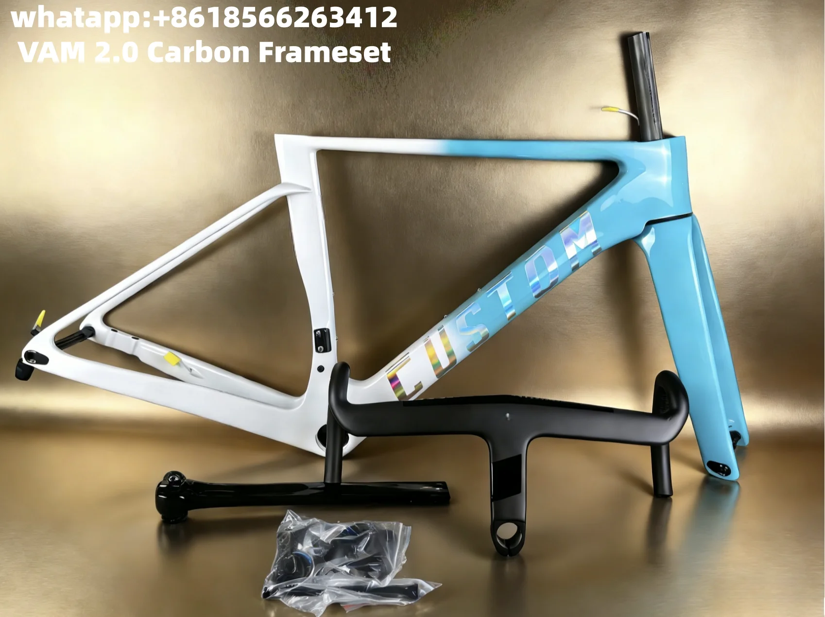 

Новая карбоновая рама для шоссейного велосипеда OSTRO VAM 2.0 DI2 2025 года с дисковыми тормозами IPT, в комплекте с рулем, T47, ширина 79 мм